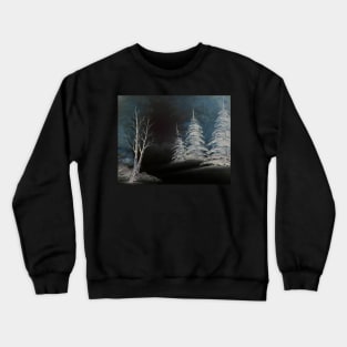 Negative Image Winter Landscape Crewneck Sweatshirt